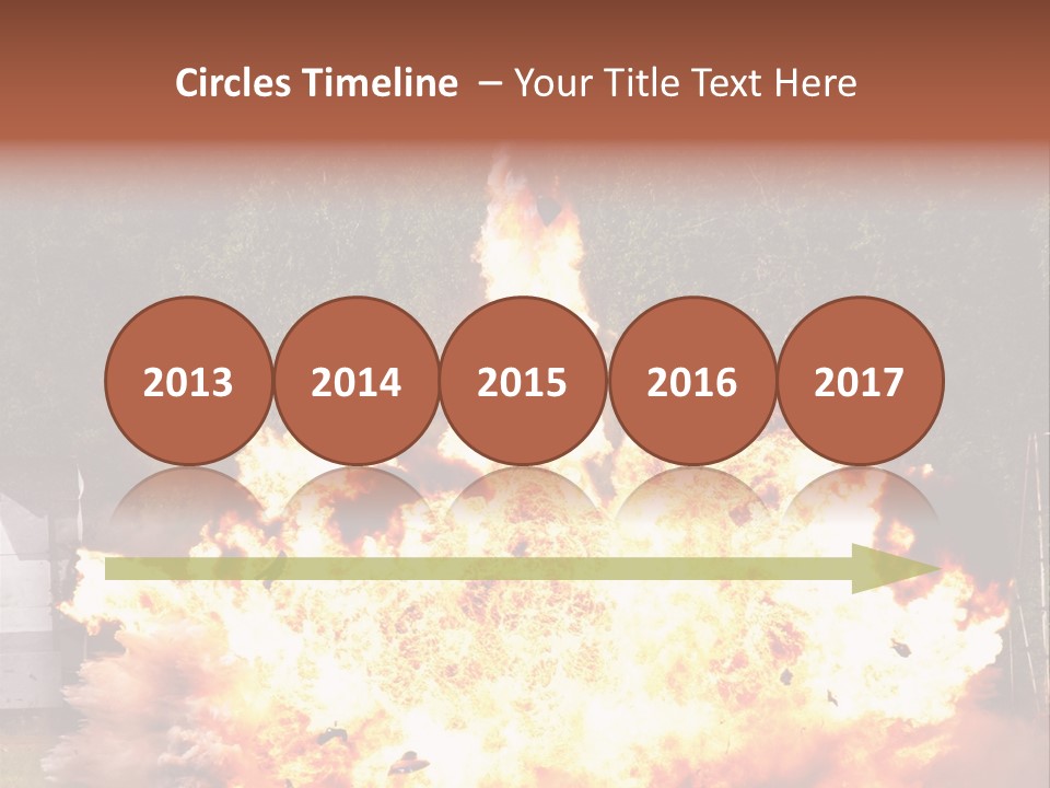 Armed Fire Vehement PowerPoint Template