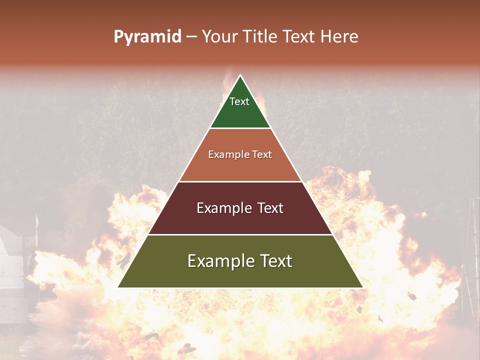 Armed Fire Vehement PowerPoint Template