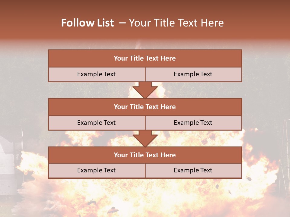 Armed Fire Vehement PowerPoint Template