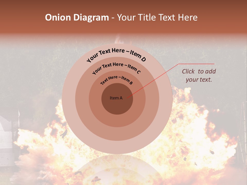 Armed Fire Vehement PowerPoint Template