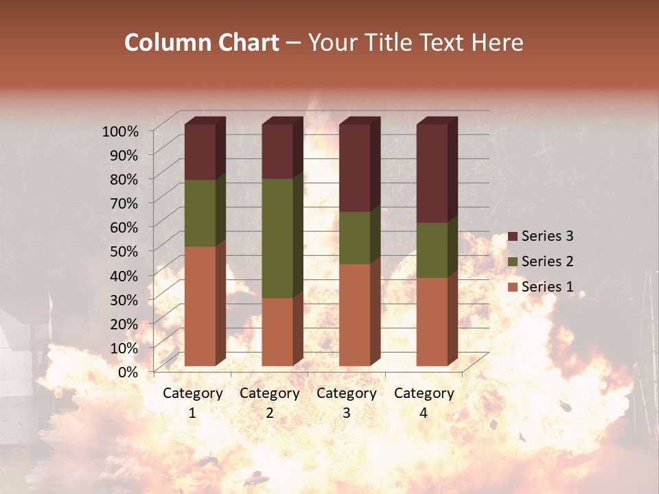 Armed Fire Vehement PowerPoint Template