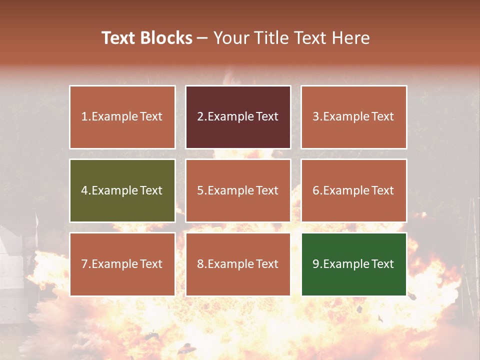 Armed Fire Vehement PowerPoint Template