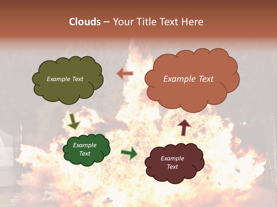 Armed Fire Vehement PowerPoint Template