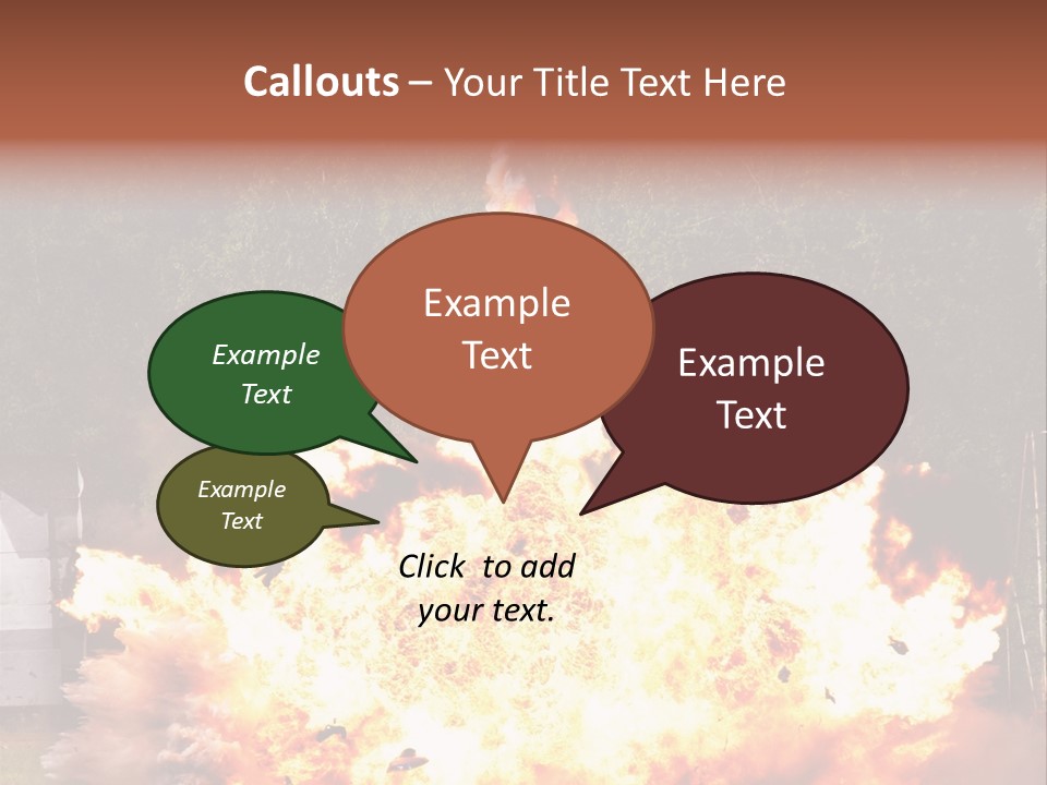 Armed Fire Vehement PowerPoint Template