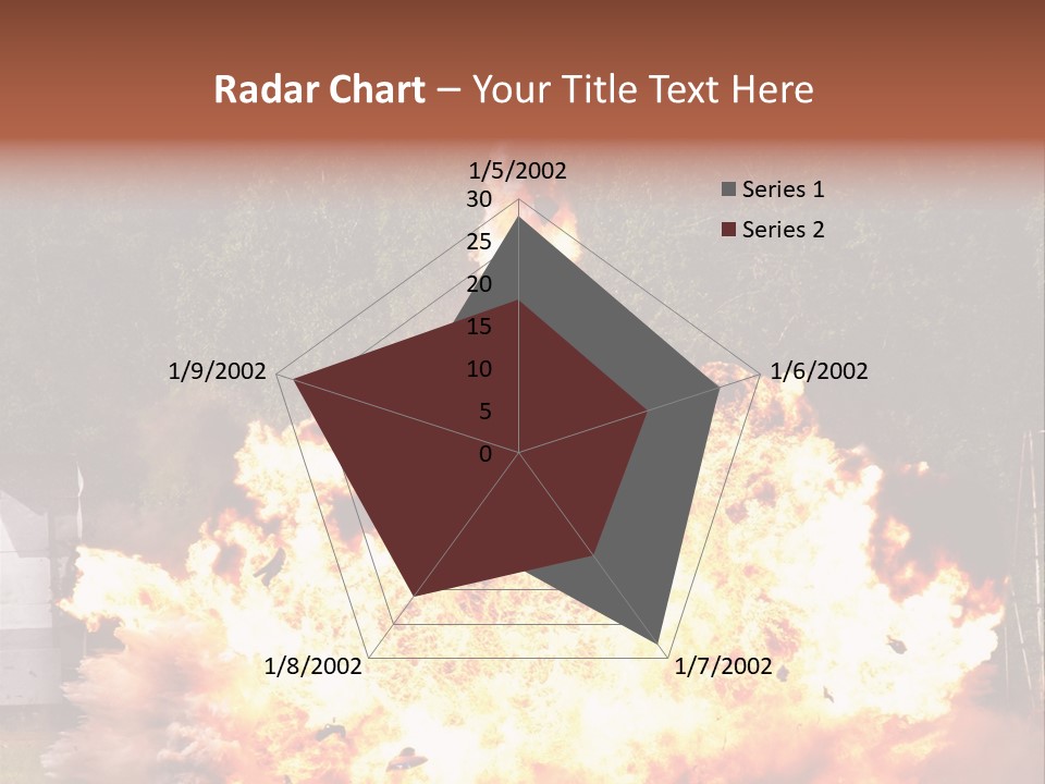 Armed Fire Vehement PowerPoint Template