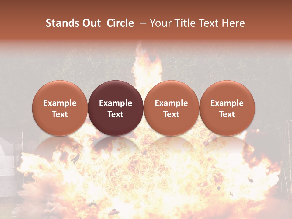 Armed Fire Vehement PowerPoint Template