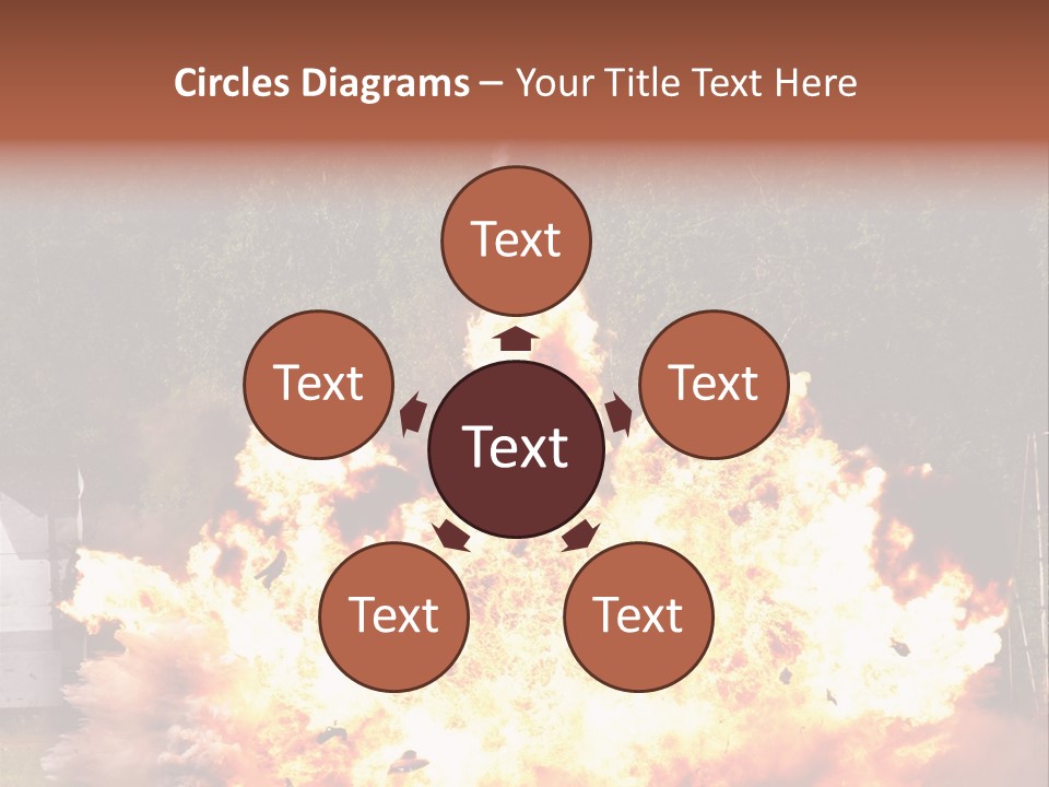 Armed Fire Vehement PowerPoint Template