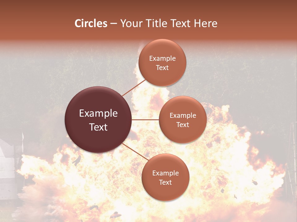 Armed Fire Vehement PowerPoint Template