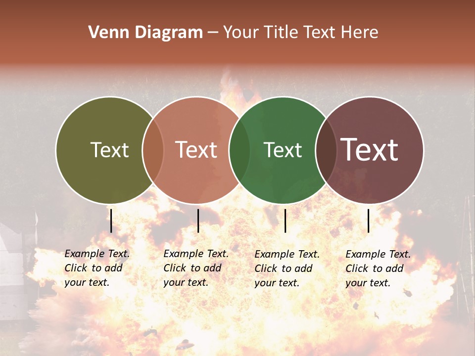 Armed Fire Vehement PowerPoint Template