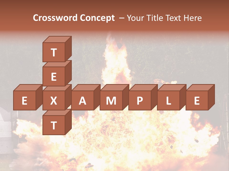 Armed Fire Vehement PowerPoint Template
