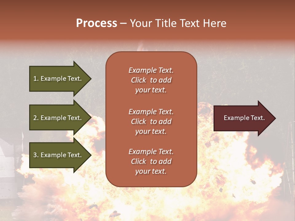 Armed Fire Vehement PowerPoint Template