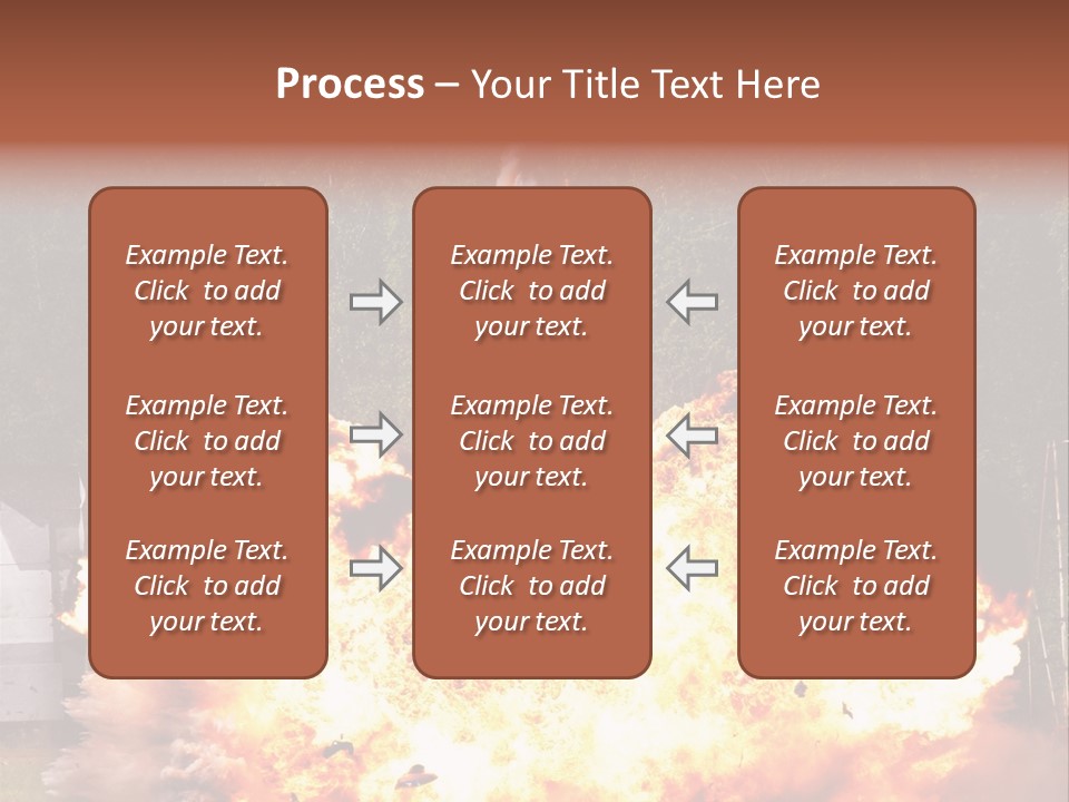 Armed Fire Vehement PowerPoint Template
