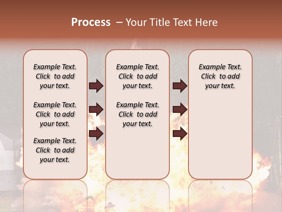 Armed Fire Vehement PowerPoint Template