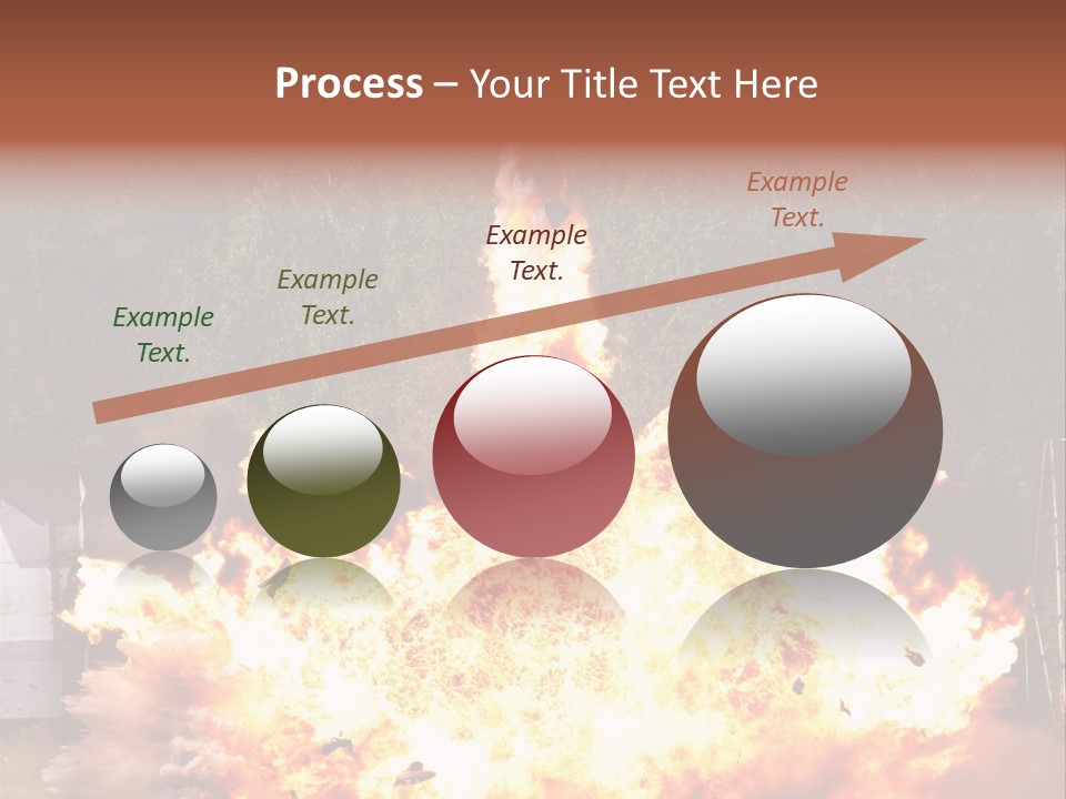 Armed Fire Vehement PowerPoint Template