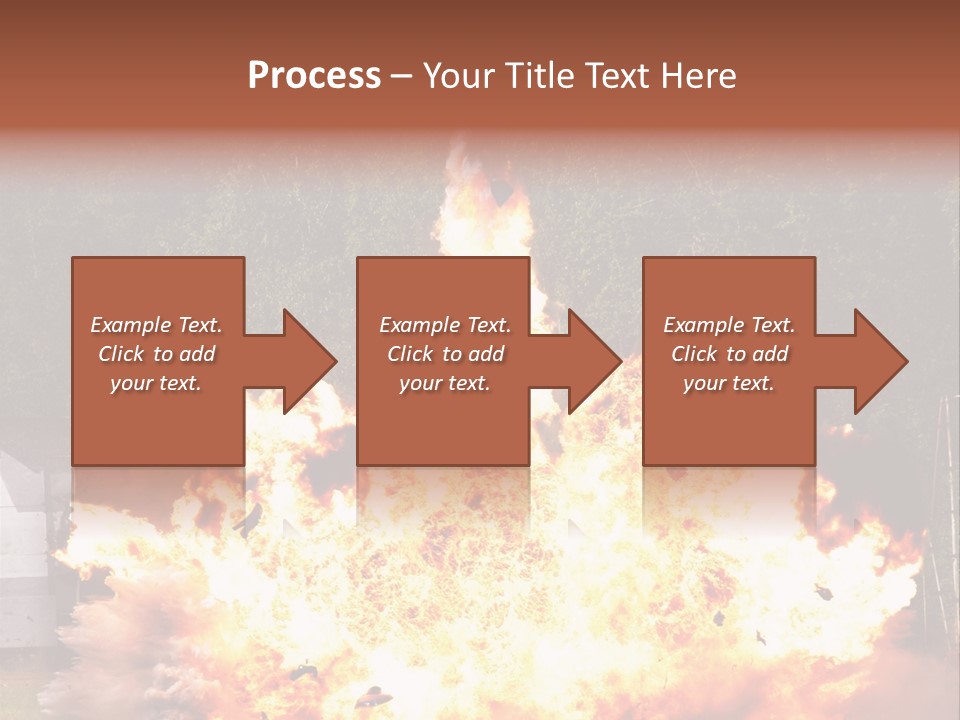 Armed Fire Vehement PowerPoint Template