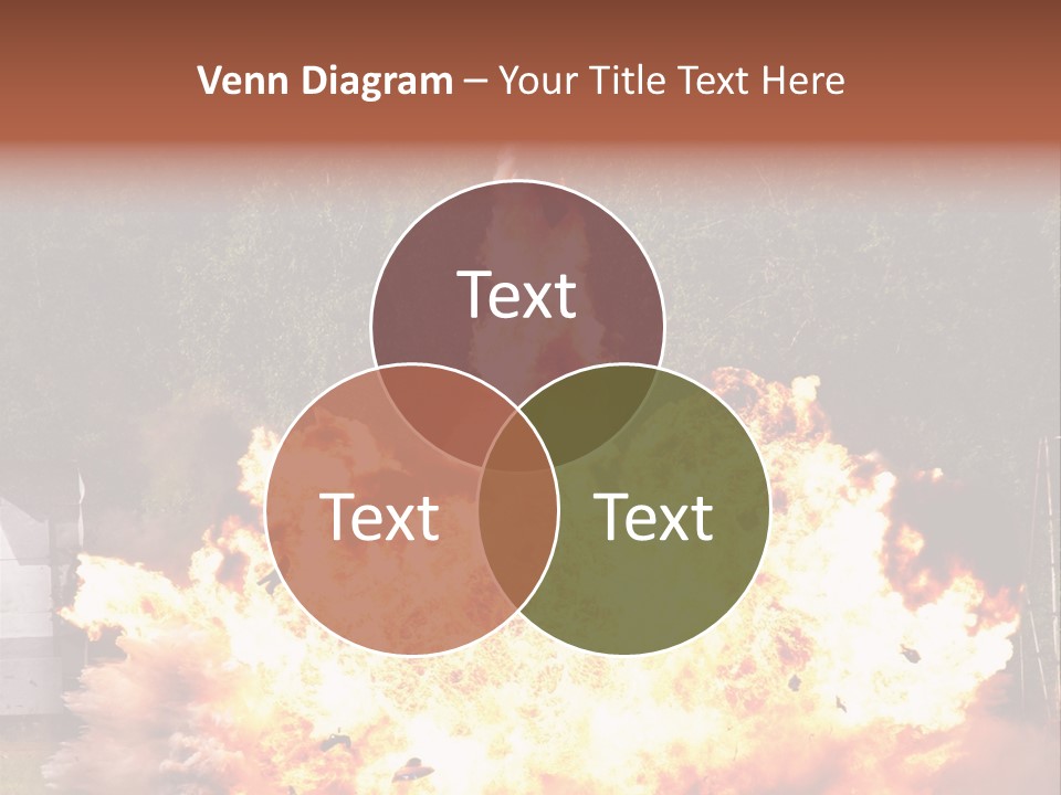 Armed Fire Vehement PowerPoint Template