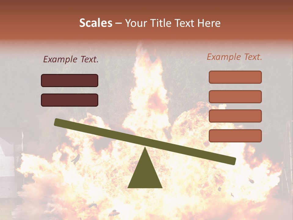 Armed Fire Vehement PowerPoint Template