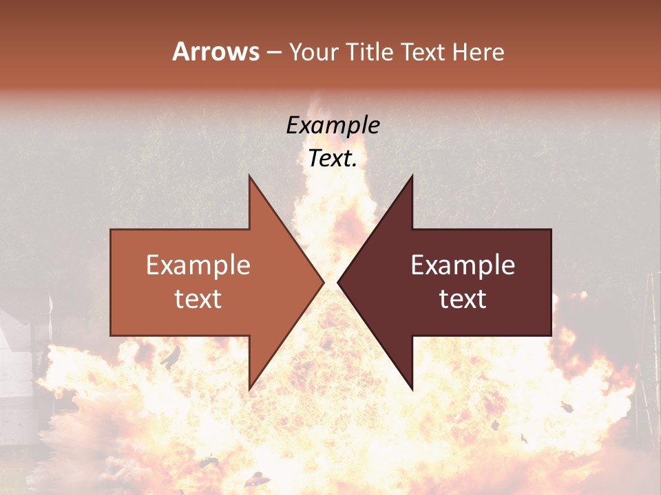 Armed Fire Vehement PowerPoint Template