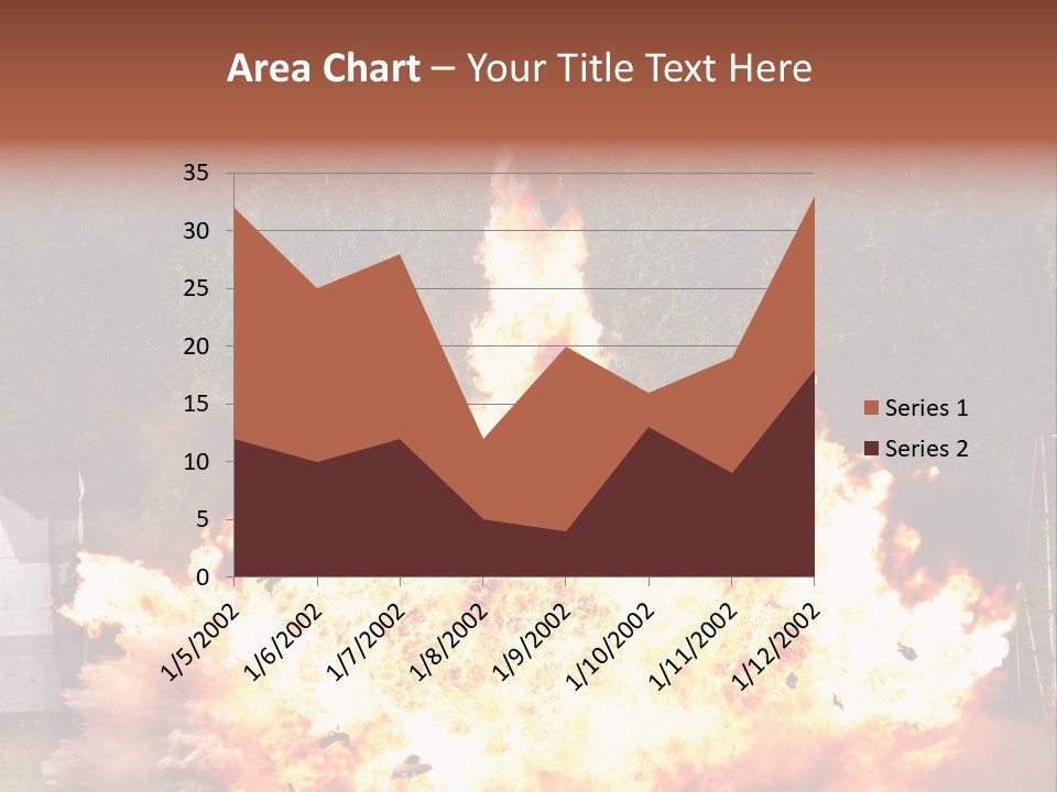 Armed Fire Vehement PowerPoint Template