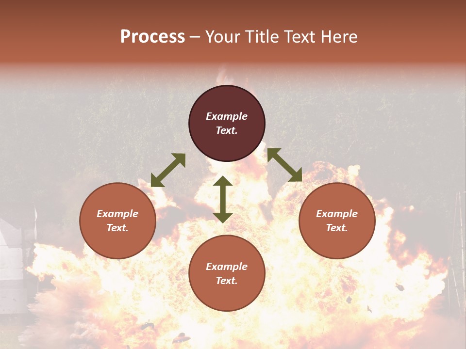Armed Fire Vehement PowerPoint Template
