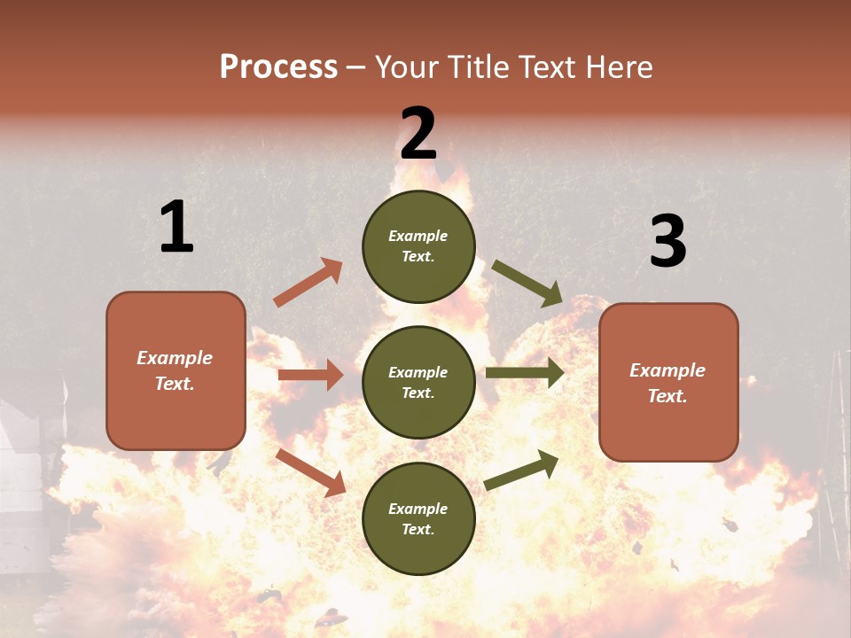 Armed Fire Vehement PowerPoint Template
