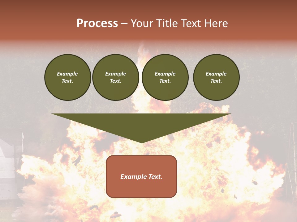 Armed Fire Vehement PowerPoint Template