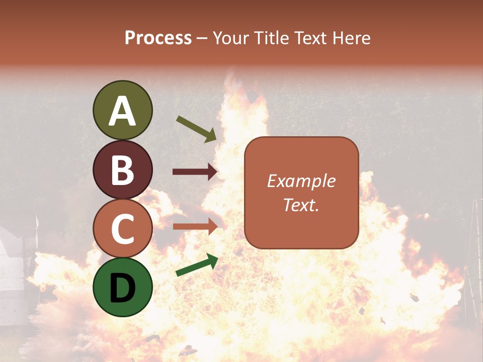 Armed Fire Vehement PowerPoint Template