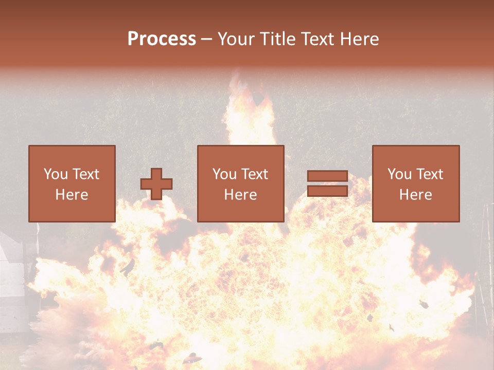 Armed Fire Vehement PowerPoint Template