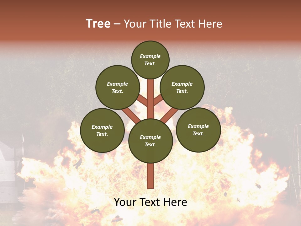 Armed Fire Vehement PowerPoint Template