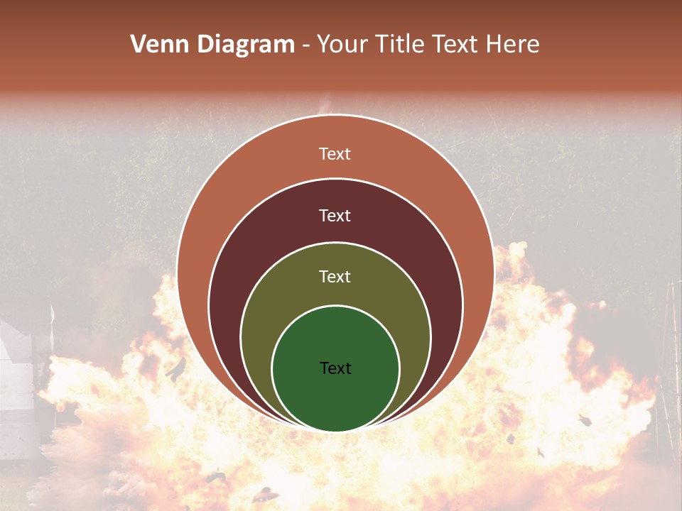 Armed Fire Vehement PowerPoint Template