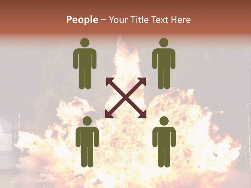 Armed Fire Vehement PowerPoint Template