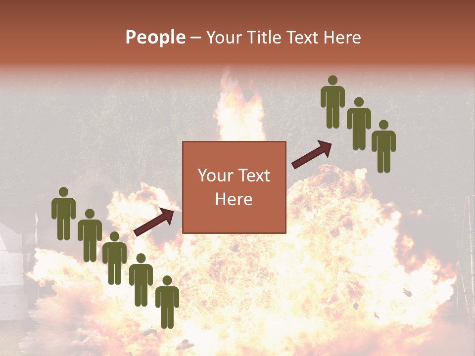 Armed Fire Vehement PowerPoint Template