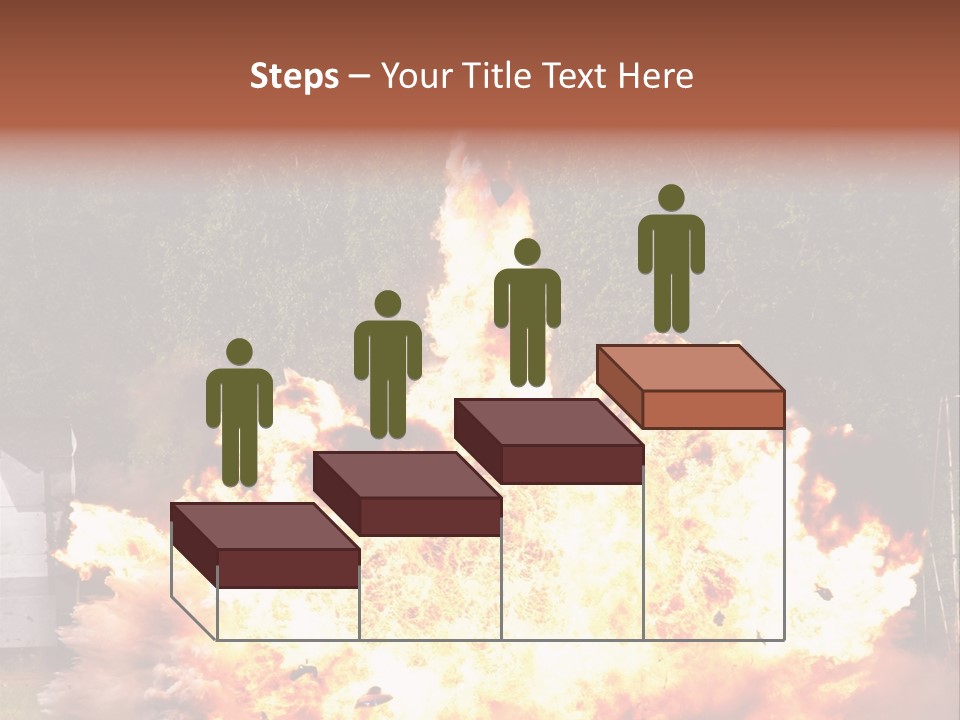 Armed Fire Vehement PowerPoint Template