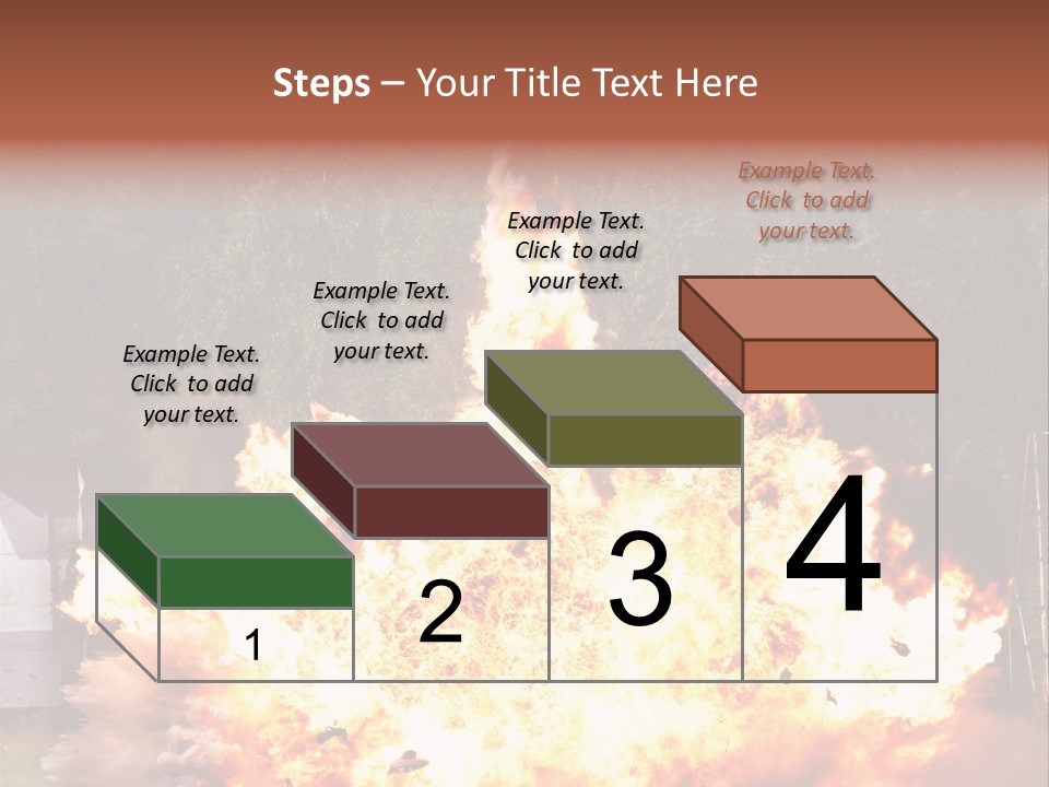 Armed Fire Vehement PowerPoint Template