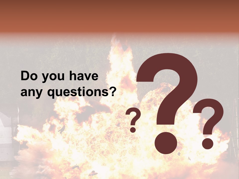 Armed Fire Vehement PowerPoint Template