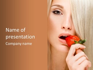 Summer Lipstick Sweet PowerPoint Template