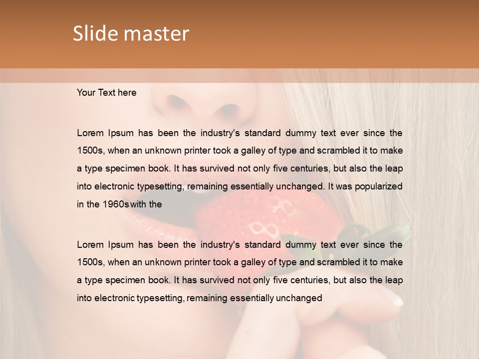 Summer Lipstick Sweet PowerPoint Template