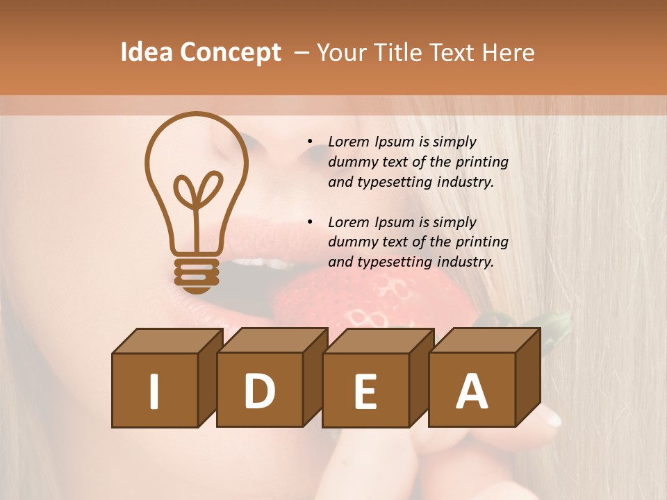 Summer Lipstick Sweet PowerPoint Template