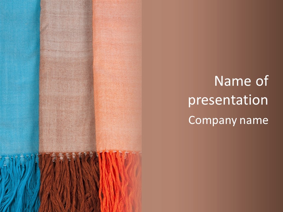 Headscarf Craft Garment PowerPoint Template