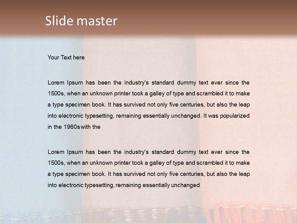 Headscarf Craft Garment PowerPoint Template