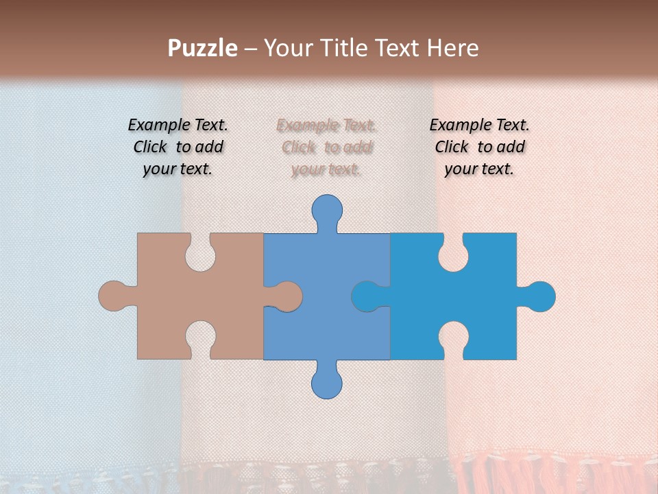 Headscarf Craft Garment PowerPoint Template