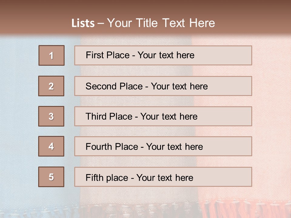 Headscarf Craft Garment PowerPoint Template