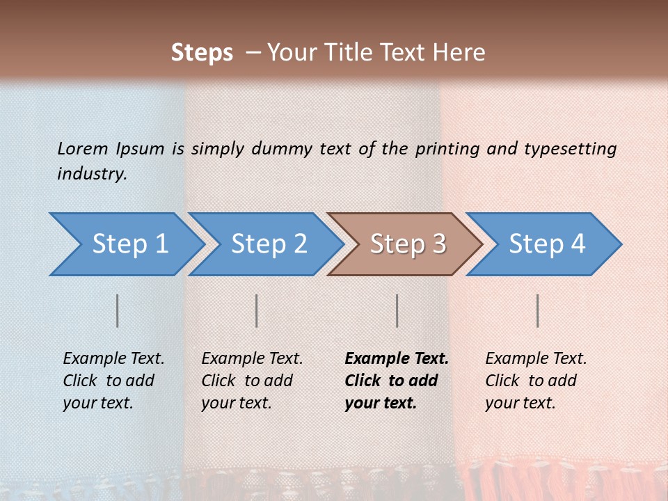 Headscarf Craft Garment PowerPoint Template