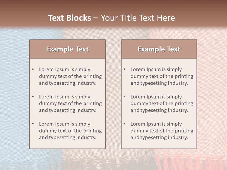 Headscarf Craft Garment PowerPoint Template
