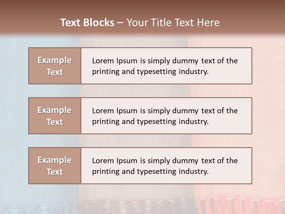 Headscarf Craft Garment PowerPoint Template