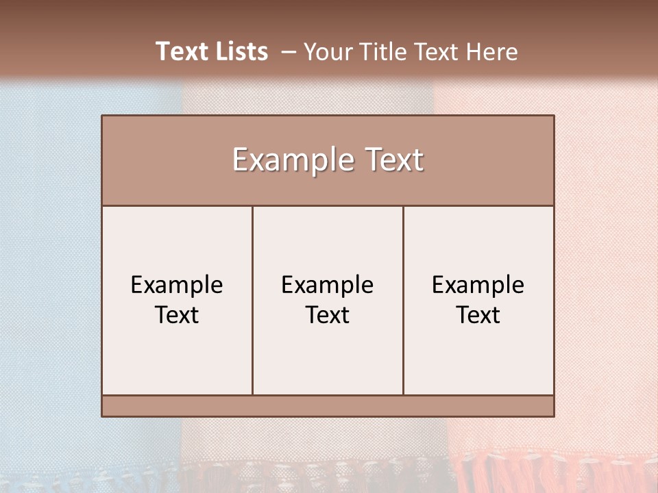 Headscarf Craft Garment PowerPoint Template