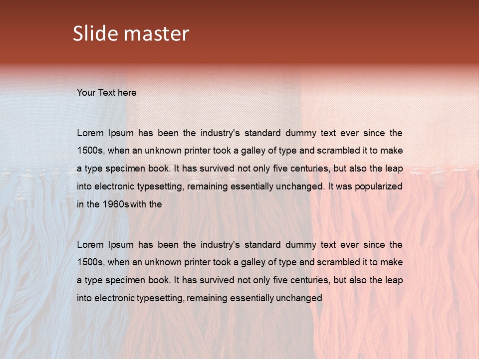 Isolated Casual White PowerPoint Template