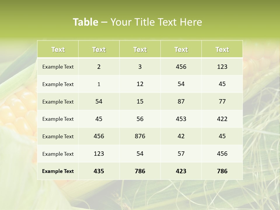 Corn PowerPoint Template
