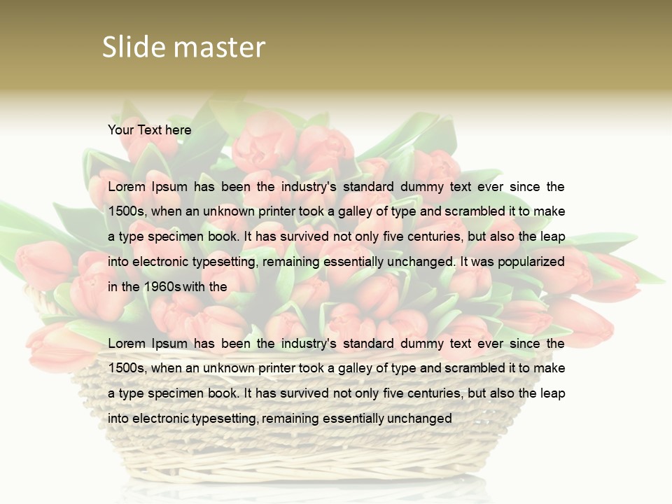 Fresh Straw Isolated PowerPoint Template