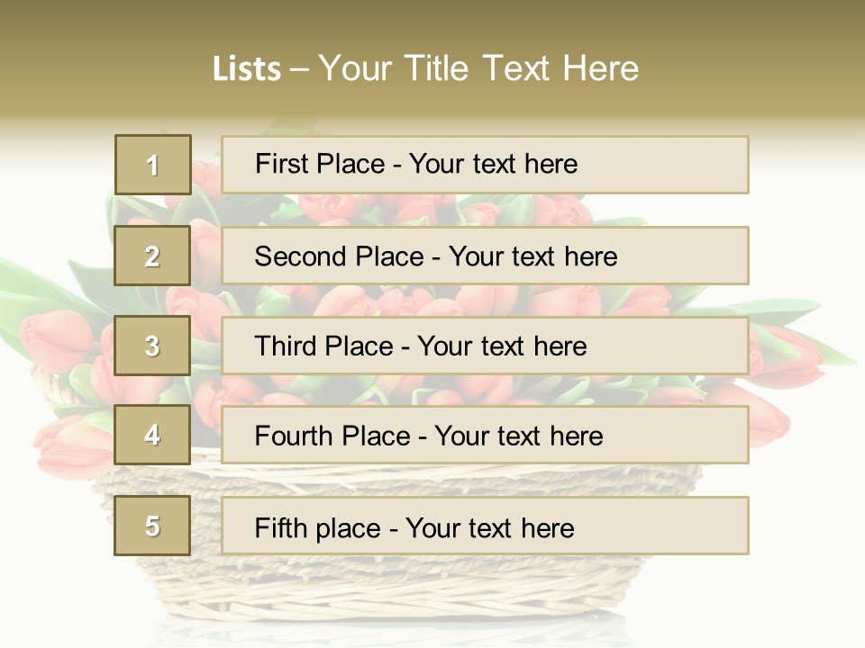 Fresh Straw Isolated PowerPoint Template